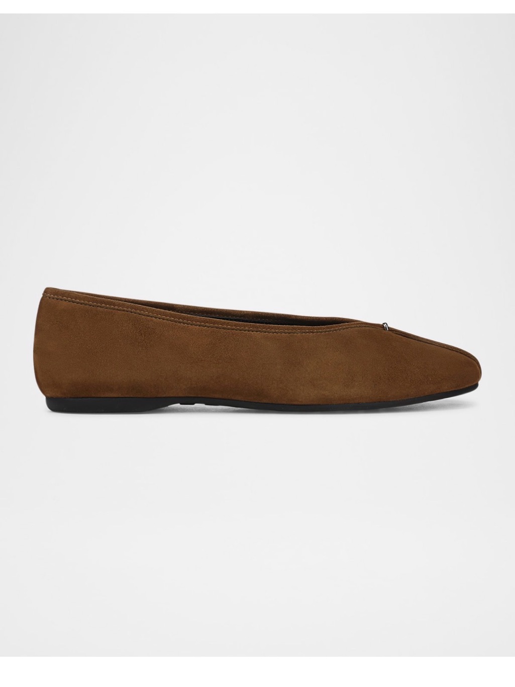 Vince Ori Brown Suede Ballet Flat